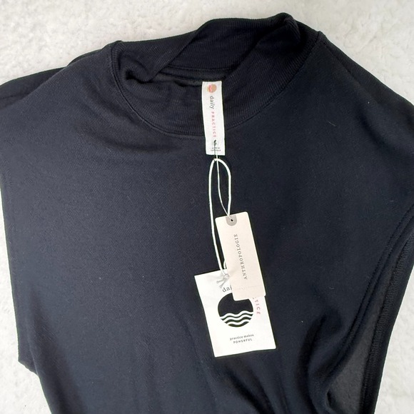 Daily Practice by Anthropologie Black Ruched Maxi Dress Women's M NWT $98 - Picture 7 of 12